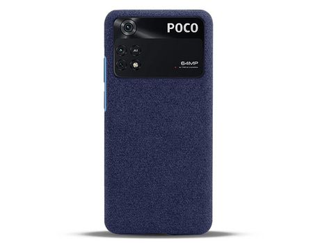 Funda para Xiaomi Poco Pro 4G, Poco M4 Pro Piel Sintética Azul