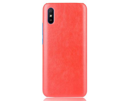 Funda para Xiaomi Redmi 9A Piel Sintética Rojo