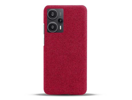 Funda para Xiaomi Redmi Note 12 F5 5G Piel Sintética Rojo