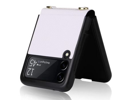 Funda con Cordón para Samsung Galaxy Z Flip 4 5G Blanco