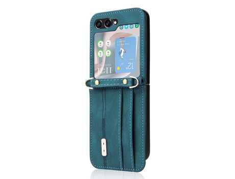Funda con Cordón para Samsung Galaxy Z Flip 5 5G Verde