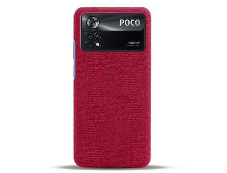 Funda para Xiaomi Poco X4 Pro 5G, Poco X4 Pro Piel Sintética Rojo