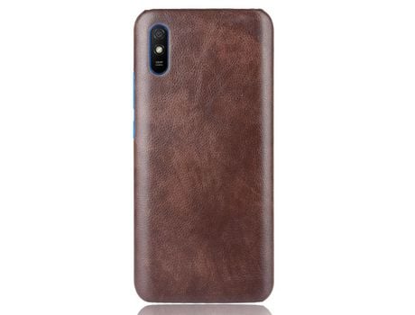 Funda para Xiaomi Redmi 9A Piel Sintética Marrón
