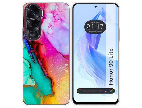 Funda para Honor Lite 5, Honor 90 Lite, Honor 90 TUMUNDOSMARTPHONE Silicona Multicolor