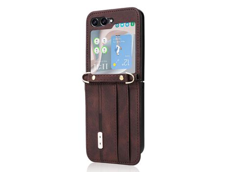 Funda con Cordón para Samsung Galaxy Z Flip 5 5G Marrón