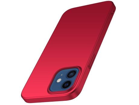 Funda para iPhone 12 Mini/12 Piel Sintética Rojo