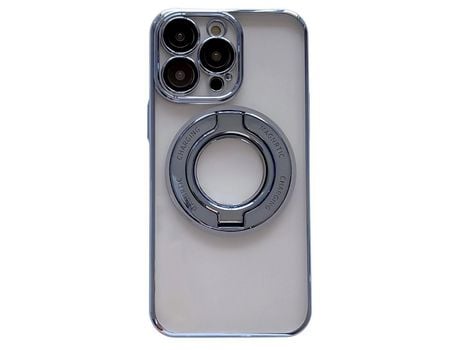 Funda para iPhone 13 Pro Max Piel Sintética Azul