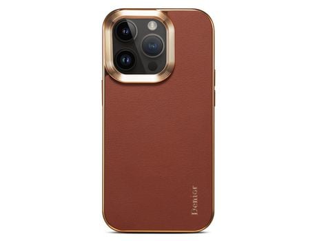 Funda para iPhone 13 Pro Max DENIOR Piel Sintética Marrón
