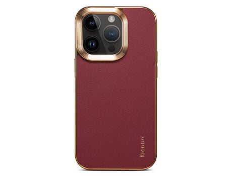 Funda para iPhone 12 DENIOR Piel Sintética Rojo