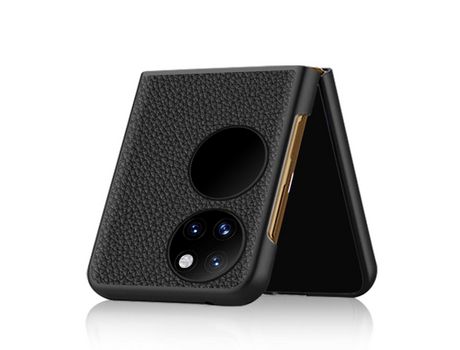 Funda para Huawei P50 Pocket, P50 Piel Sintética Negro