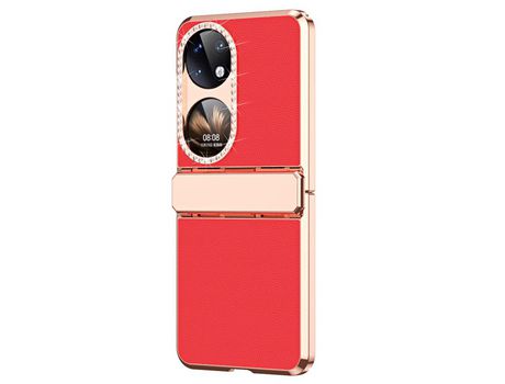 Funda para Huawei P50 4 Piel Sintética Rojo