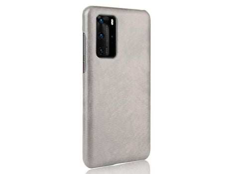 Funda para Huawei P40 Pro Piel Sintética Gris
