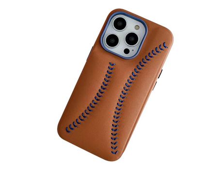 Funda para iPhone 13 Pro Max Piel Sintética Marrón