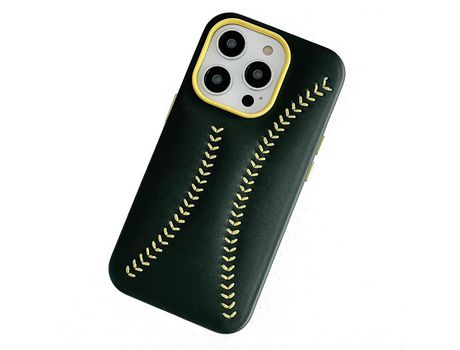Funda para iPhone 13 Pro Max Piel Sintética Verde