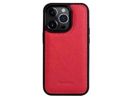 Funda para iPhone 14 Pro MELKCO Piel Sintética Rojo