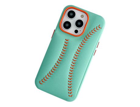 Funda para iPhone 13 Pro Max Piel Sintética Azul