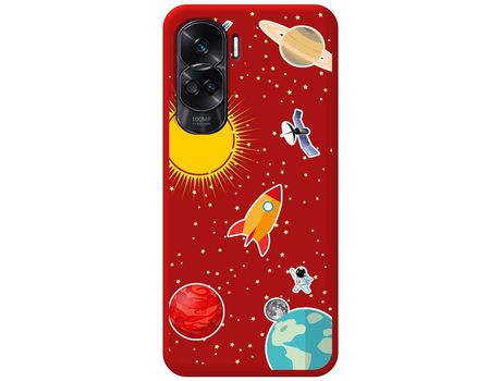 Funda para Honor 5, Honor 90 TUMUNDOSMARTPHONE Silicona Líquida Rojo