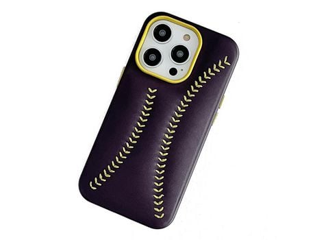 Funda para iPhone 13 Pro Max Piel Sintética Morado