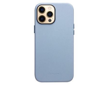 Funda para iPhone 13 Pro QIALINO Piel Sintética Azul