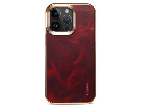Funda para iPhone 13 Pro Max DENIOR Piel Sintética Rojo