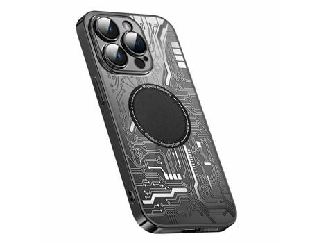 Funda para iPhone 13 Pro Max Piel Sintética Negro