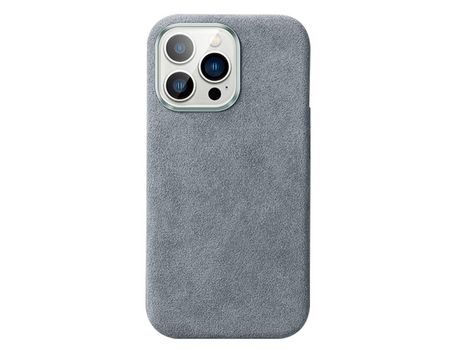Funda para iPhone 13 Pro Max Piel Sintética Gris