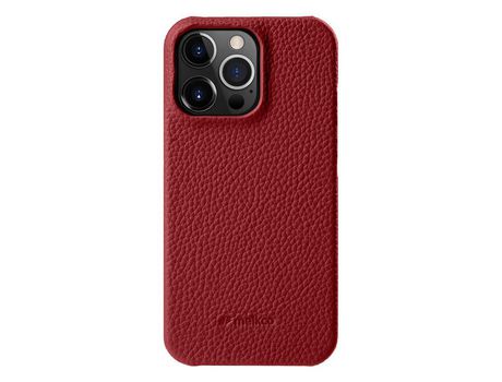Funda para iPhone 15 Pro Max MELKCO Piel Sintética Rojo