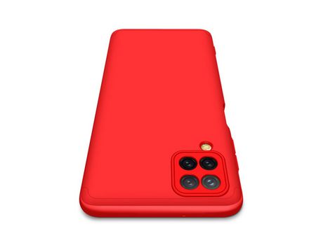 Conjunto de Fundas para Samsung Galaxy A12 GKK Piel Sintética Rojo (3un)