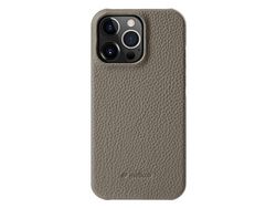 Funda para iPhone 15 Pro Max MELKCO Piel Sintética Gris