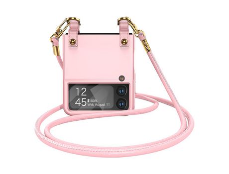 Funda para Samsung Galaxy Z Flip 3 5G GKK Piel Sintética Rosa