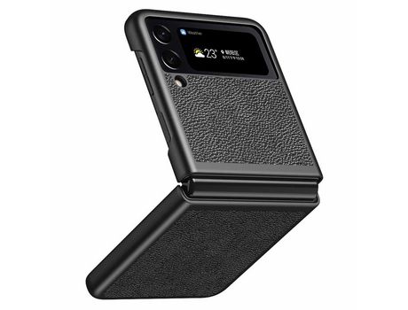 Funda para Samsung Galaxy Z Flip 4 5G Piel Sintética Negro