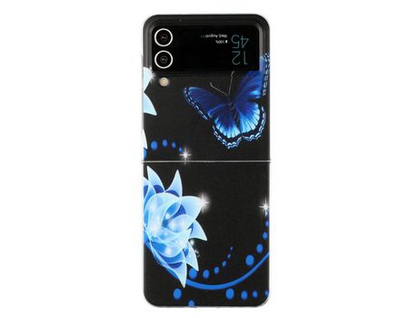 Funda para Samsung Galaxy Z Flip 3 5G Piel Sintética Azul