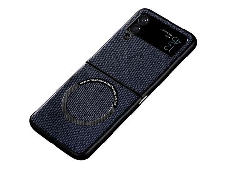 Funda para Samsung Galaxy Z Flip 4 5G Piel Sintética Azul