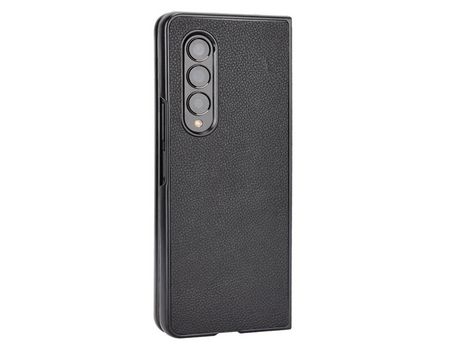 Funda para Samsung Galaxy Z Fold 3 5G Piel Sintética Negro