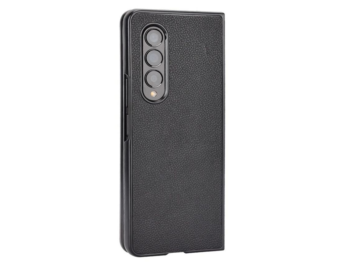 Funda para Samsung Galaxy Z Fold 3 5G Piel Sintética Negro