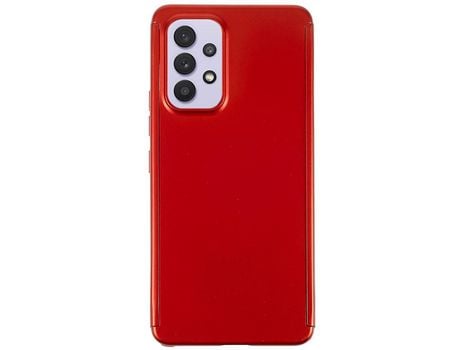 Funda para Samsung Galaxy A52/A52 5G Piel Sintética Rojo