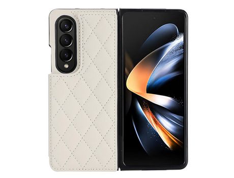 Funda para Samsung Galaxy Z Fold 4 5G Piel Sintética Blanco
