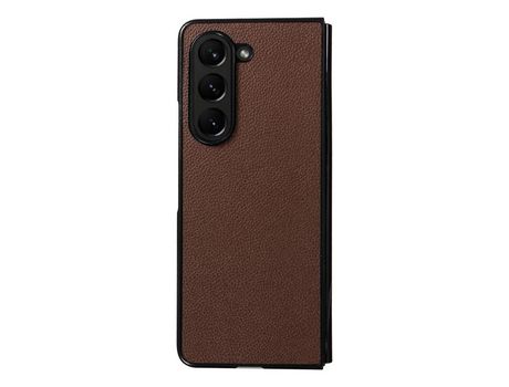 Funda para Samsung Galaxy Z Fold 5 5G Piel Sintética Marrón
