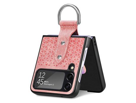 Funda para Samsung Galaxy Z Flip 4 5G Piel Sintética Rosa