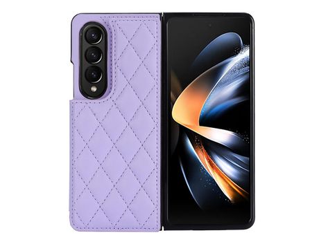 Funda para Samsung Galaxy Z Fold 4 5G Piel Sintética Morado