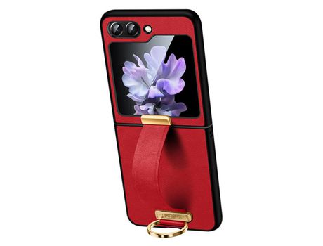 Funda para Samsung Galaxy Z Flip 5 5G SULADA Piel Sintética Rojo