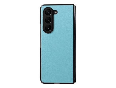 Funda para Samsung Galaxy Z Fold 5 5G Piel Sintética Azul