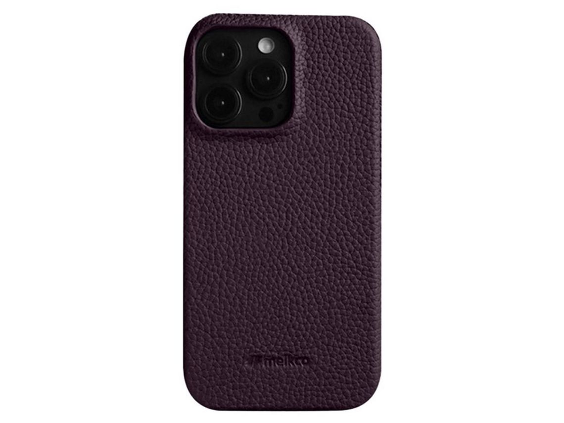Funda para iPhone 15 Pro MELKCO Piel Sintética Morado