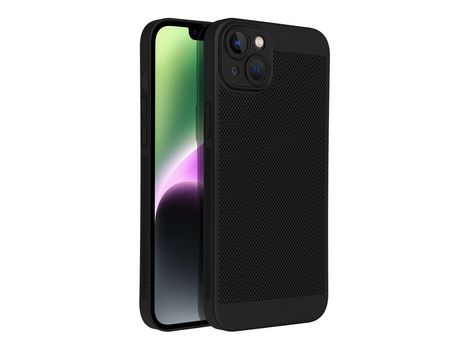 Funda para iPhone 14/14 Plus Piel Sintética Negro