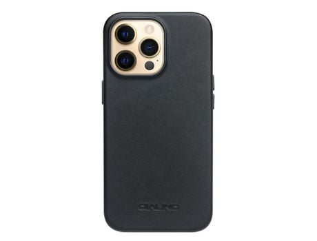Funda para iPhone 13 Pro Max QIALINO Piel Sintética Negro
