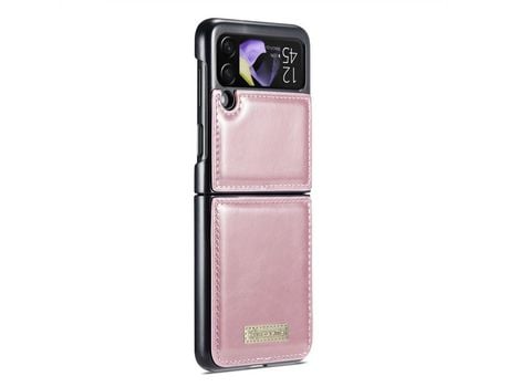 Funda para Samsung Galaxy Z Flip 4 5G CASEME Piel Sintética Rosa