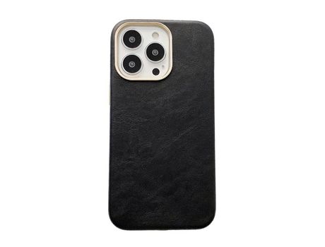 Funda para iPhone 13 Pro Piel Sintética Negro