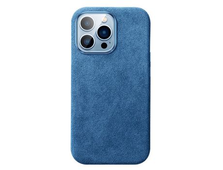 Funda para iPhone 13 Pro Max Piel Sintética Azul