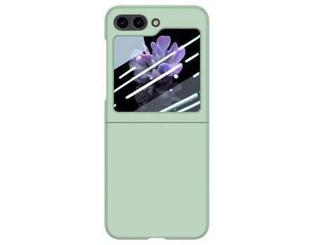 Funda para Samsung Galaxy Z Flip 5 5G Piel Sintética Verde
