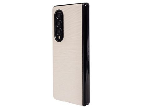 Funda para Samsung Galaxy Z Fold 4 5G Piel Sintética Blanco